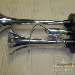 Сигнал двухрожковый 24V / 3А (L=230/300 мм / d=90 мм / цвет хром) / AT62101 (92305) Сигнал двухрожковый 24V / 3А (L=230/300 мм / d=90 мм / цвет хром) / AT62101 (92305)