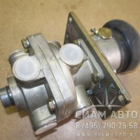 Кран тормозной двухсекционный с рычагом *ПААЗ (61196) Кран тормозной двухсекционный с рычагом *ПААЗ (61196)